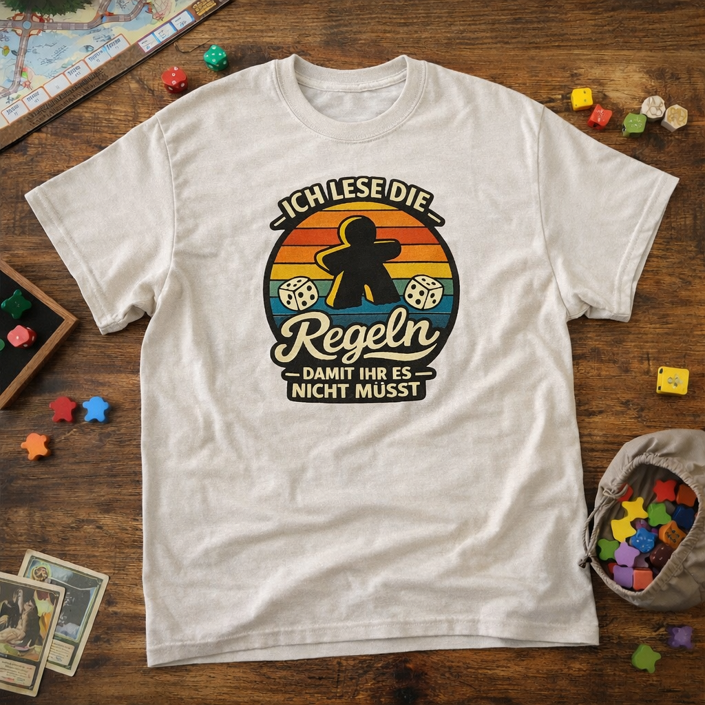Ich lese die Regeln damit ihr es nicht müsst – T-Shirt