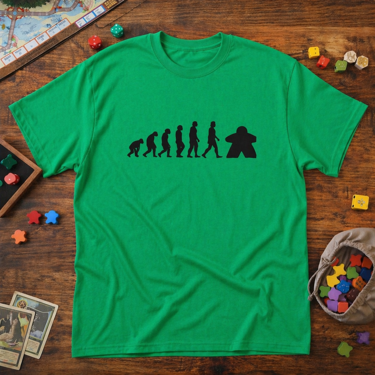 Evolution Meeple - T-shirt