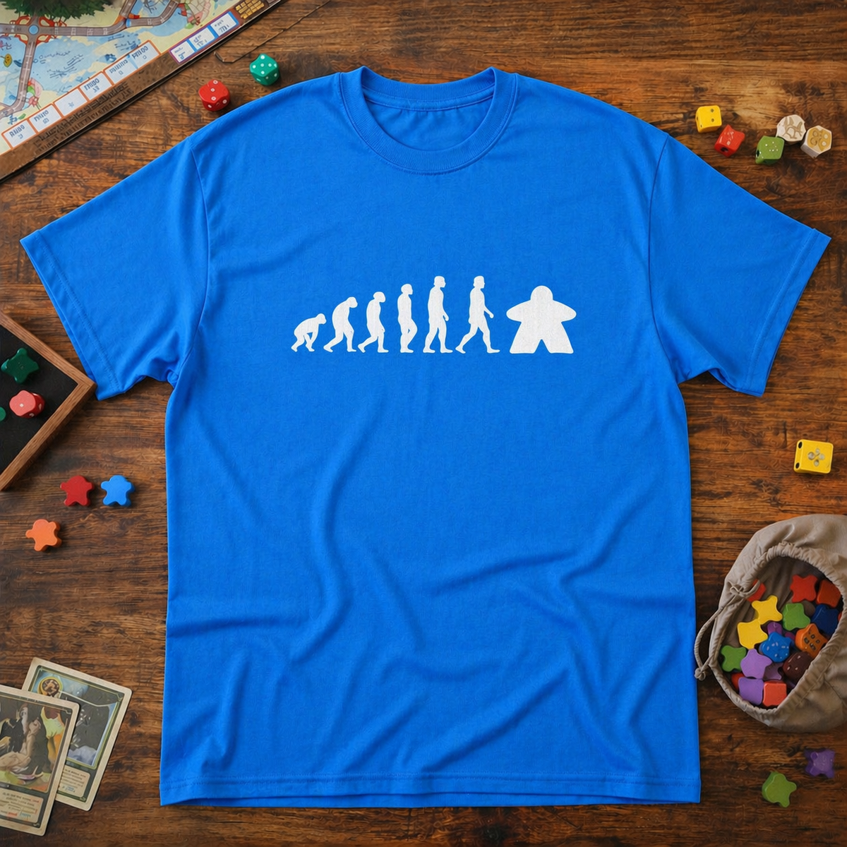 Evolution Meeple  -  T-Shirt