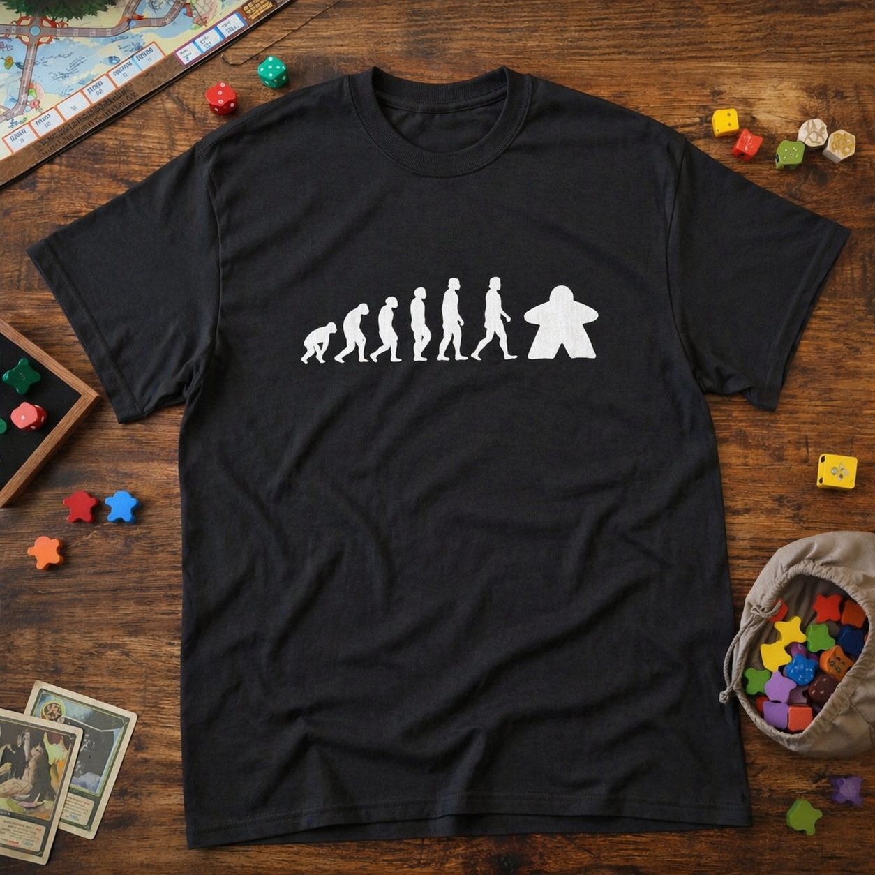 Evolution Meeple - T-shirt